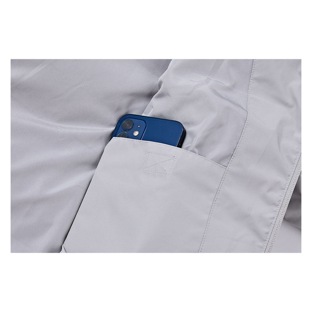 連帽男裝冬季短款棉褸【灰色】