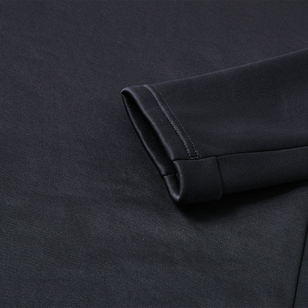 男裝反絨半拉鏈訓練長袖