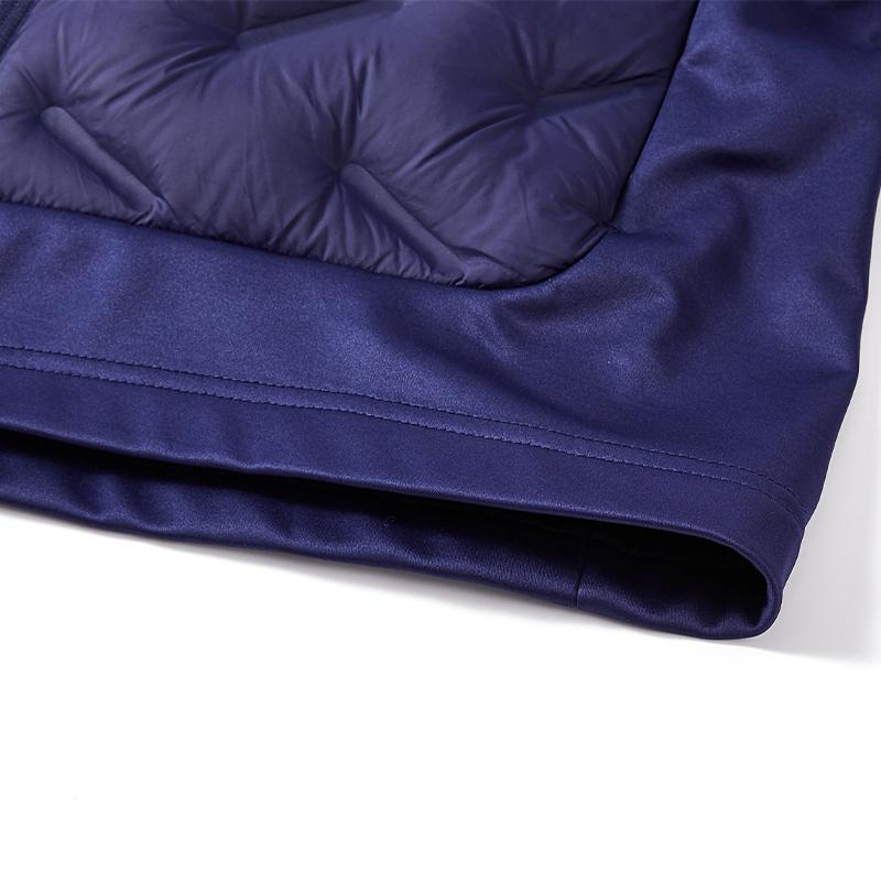 男子防風短款羽絨褸【藍】