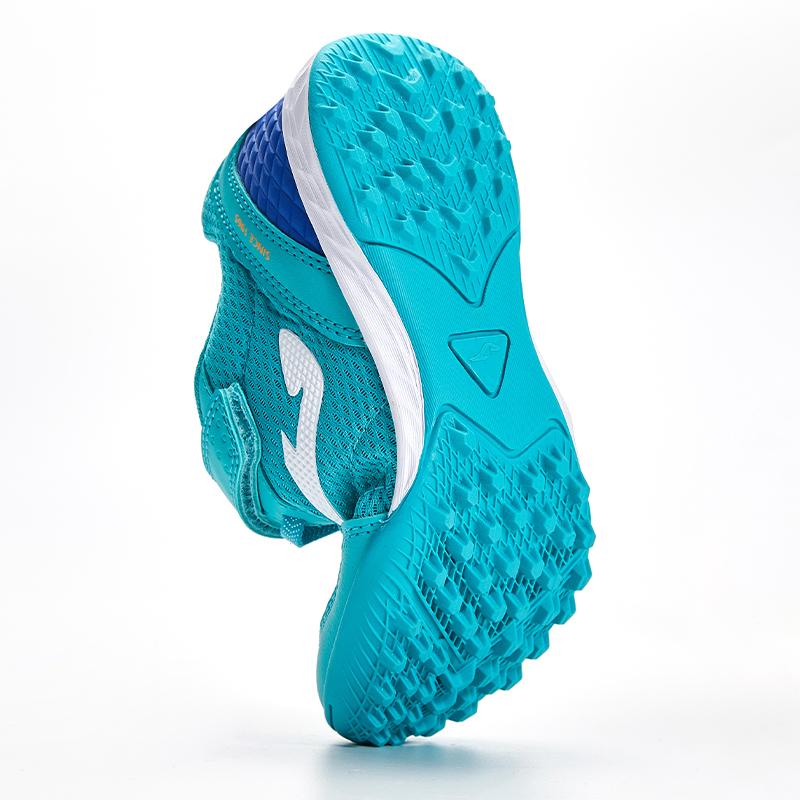 Children's Velcro spike football boots CHASER - TF (Ice Green)