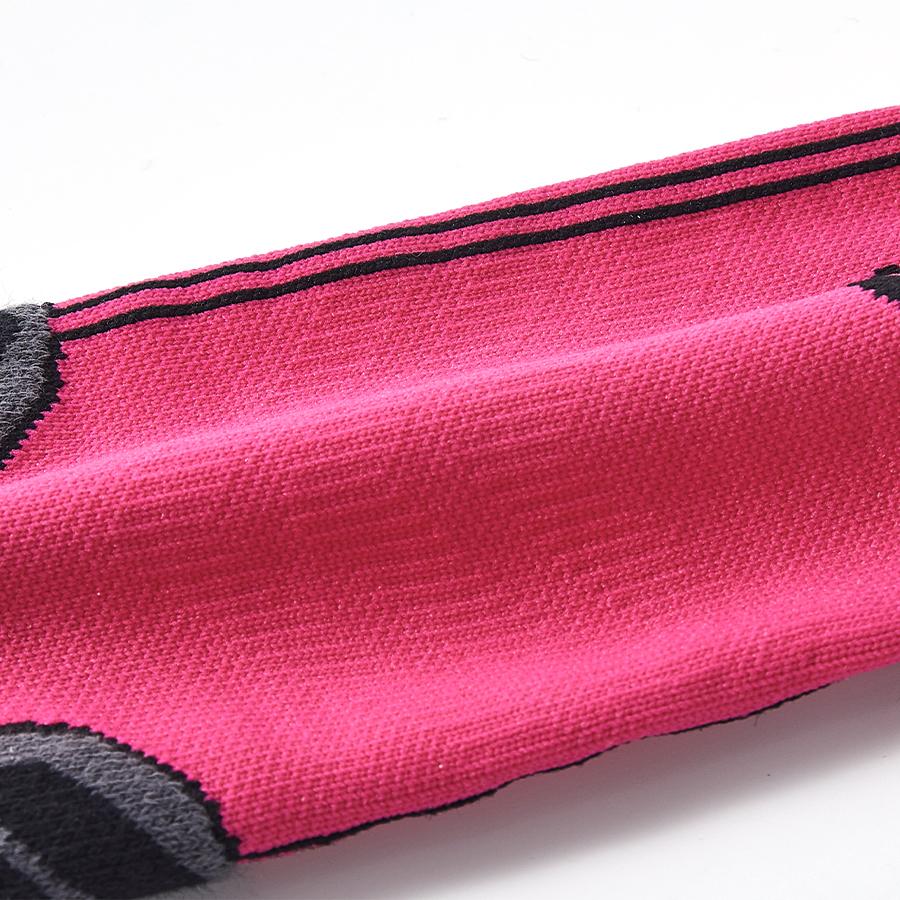 防滑中筒足球襪【玫瑰色】