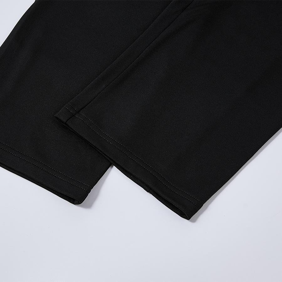 Men's fleece knitted trousers (black)