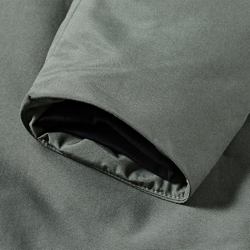 Men's down jacket (black/green)