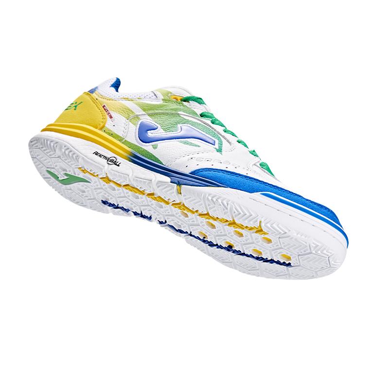 (Ferrão 限量版)五人足球鞋 TOP FLEX REBOUND 23 (石地/室内)【白黄藍】