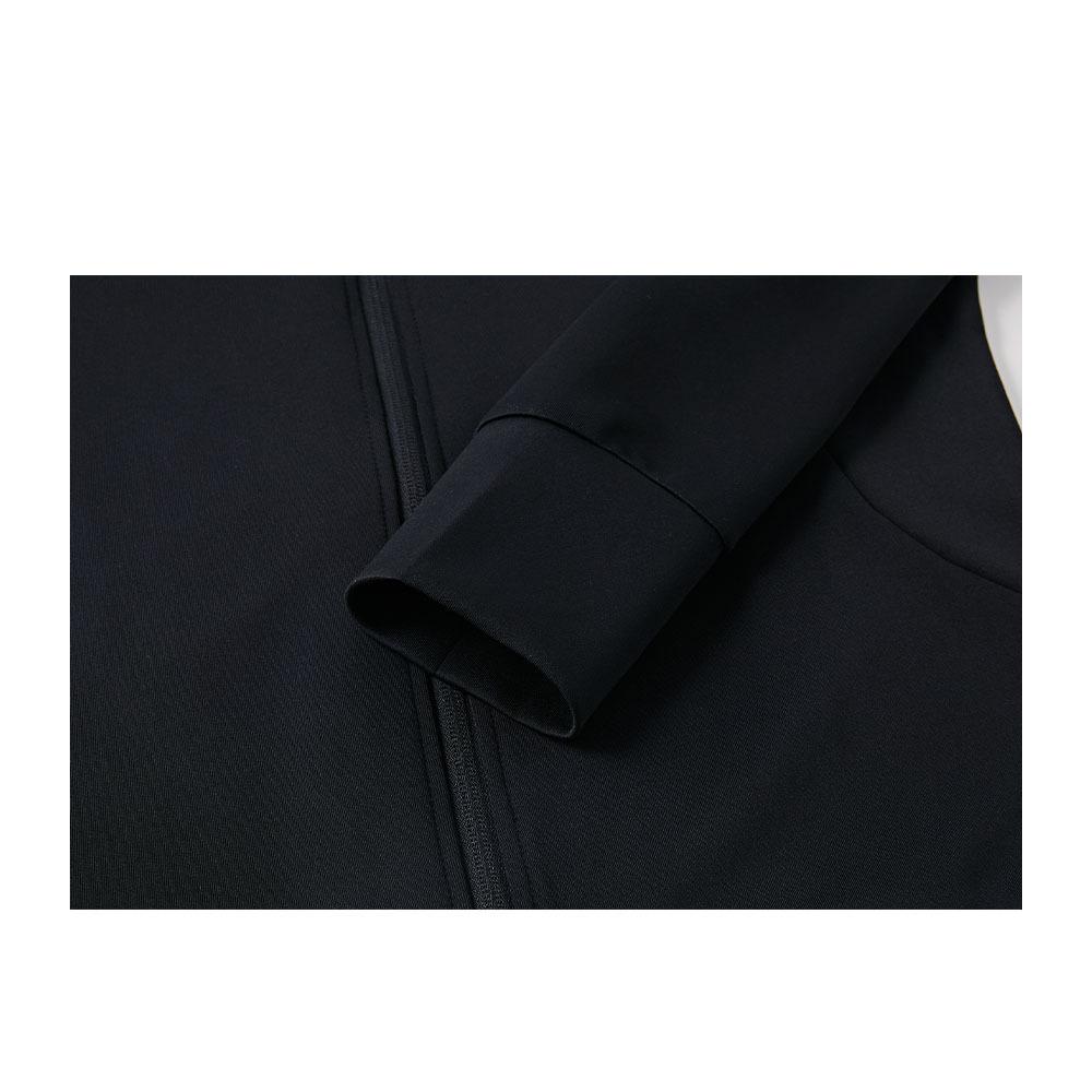 Women's knitted zipper jacket