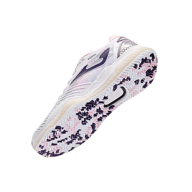 女裝網球鞋 ~ POINT系列【白&粉紅】