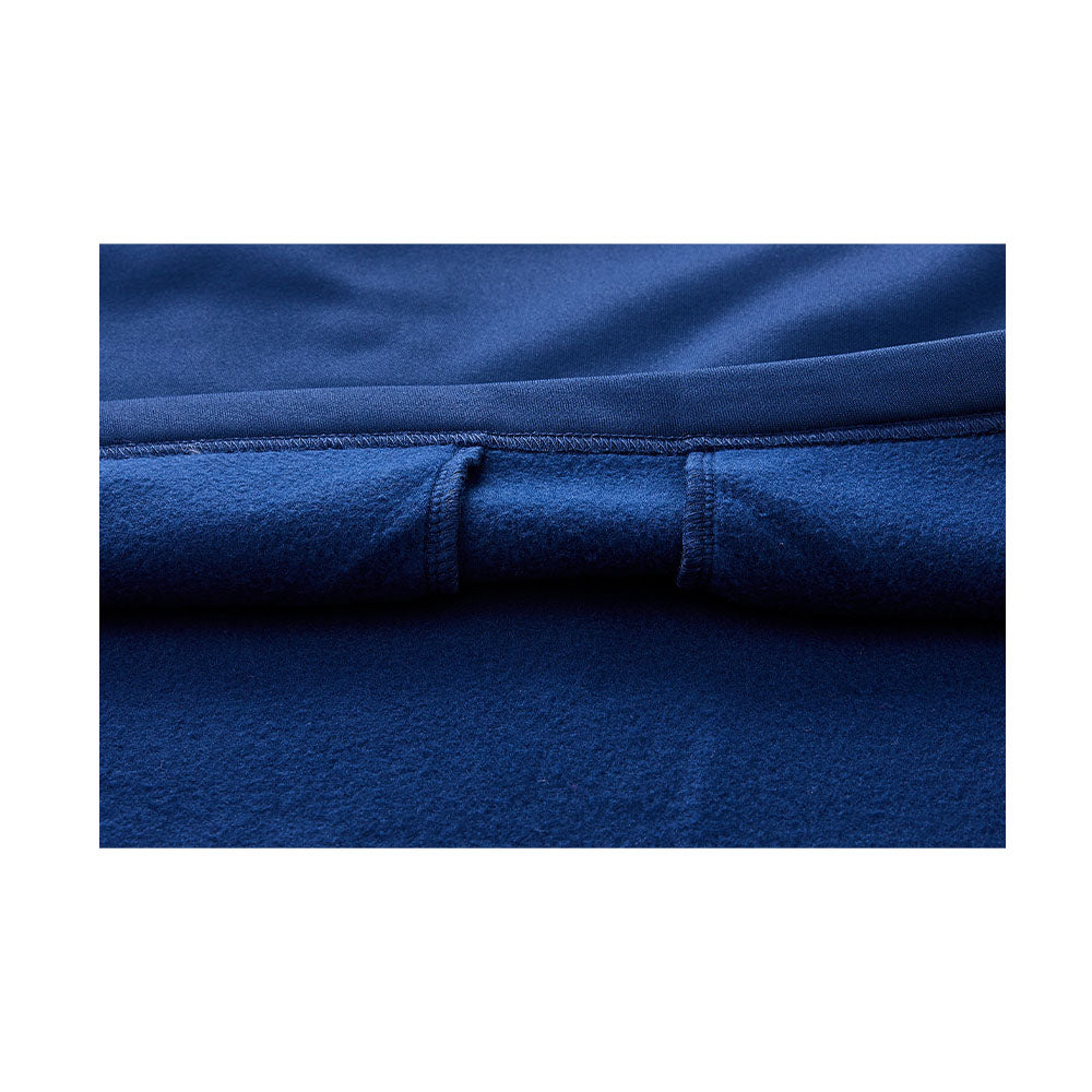 男裝半拉鍊加绒長袖T恤 ~ 訓練系列【深藍色】