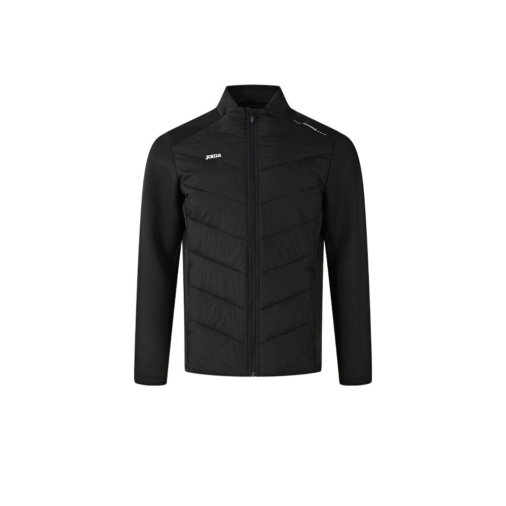 男裝短款針織拼接羽絨外套 【黑色/深藍】