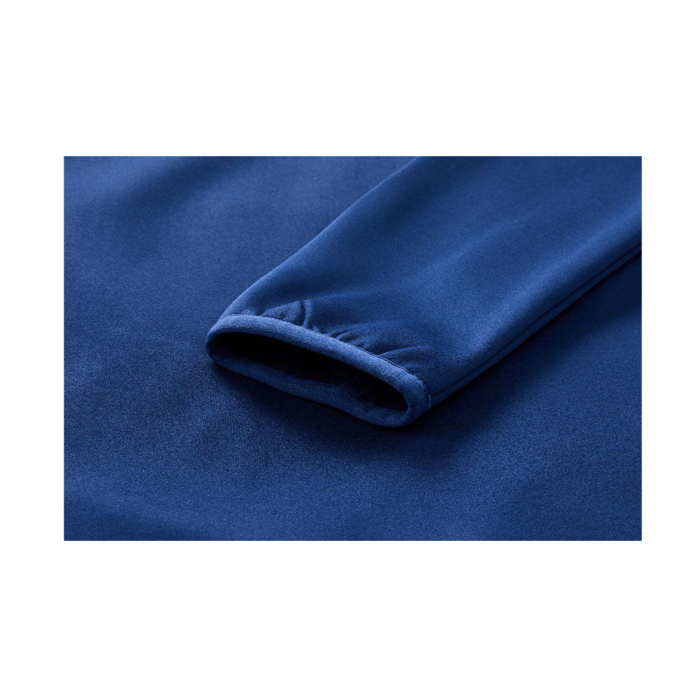 男裝半拉鍊加绒長袖T恤 ~ 訓練系列【深藍色】