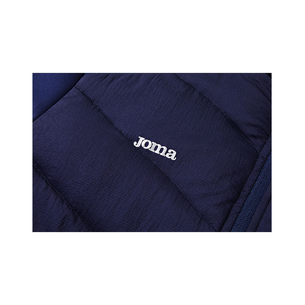 男裝短款針織拼接羽絨外套 【黑色/深藍】