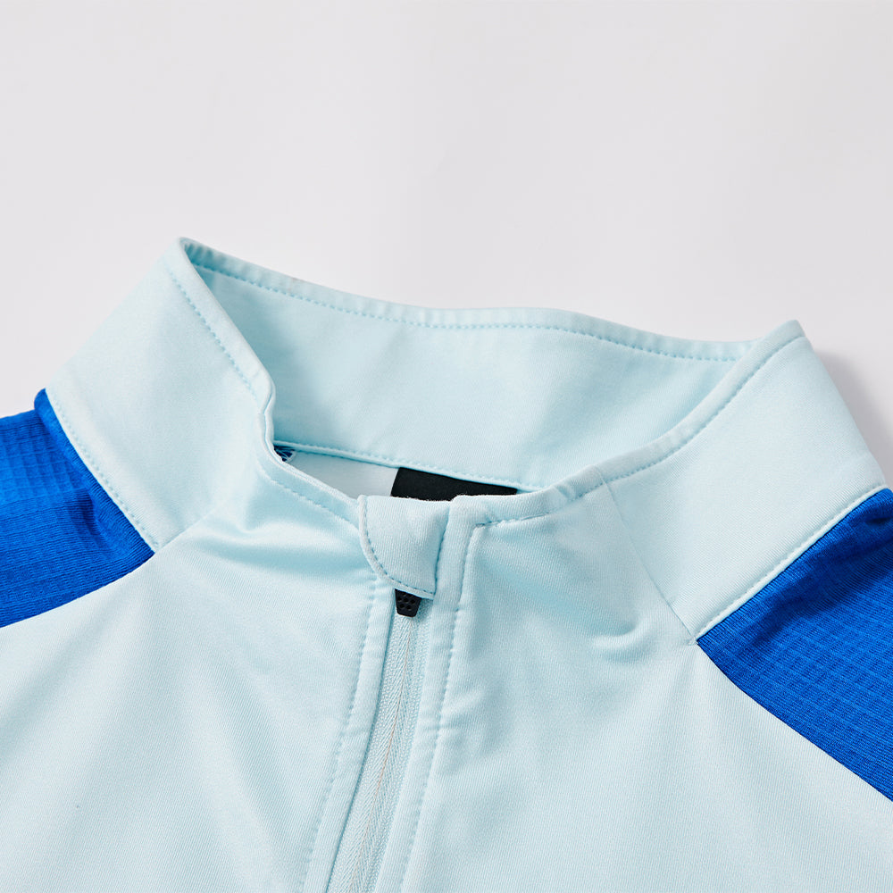 男裝半拉鏈長袖T恤