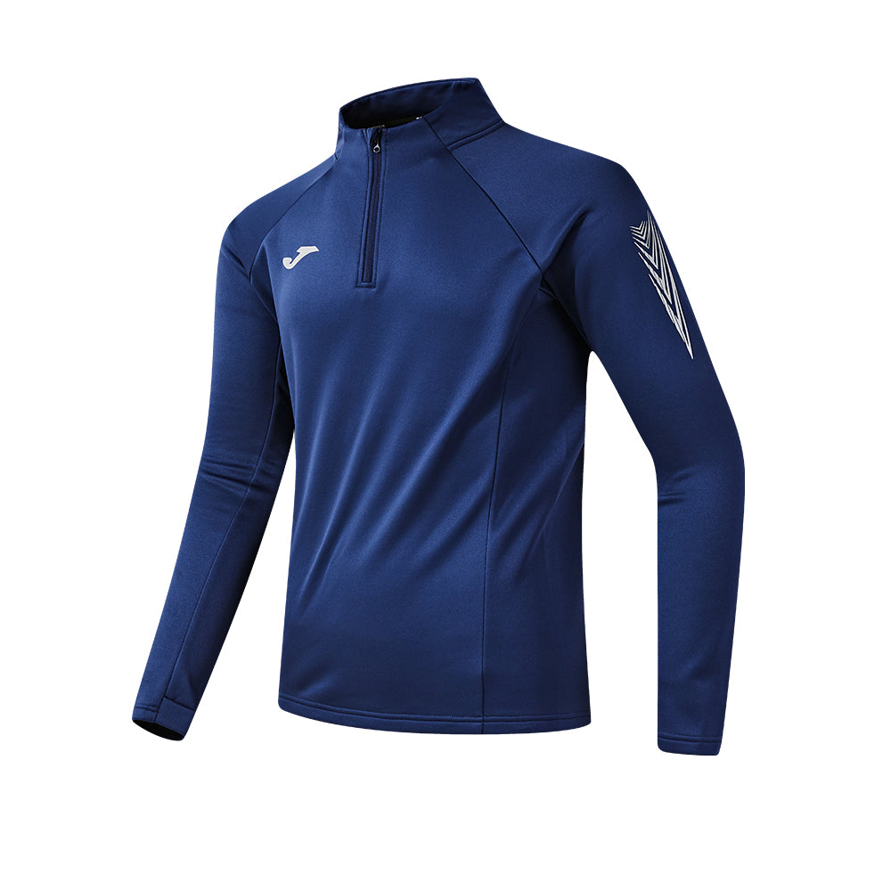 男裝反絨半拉鏈訓練長袖