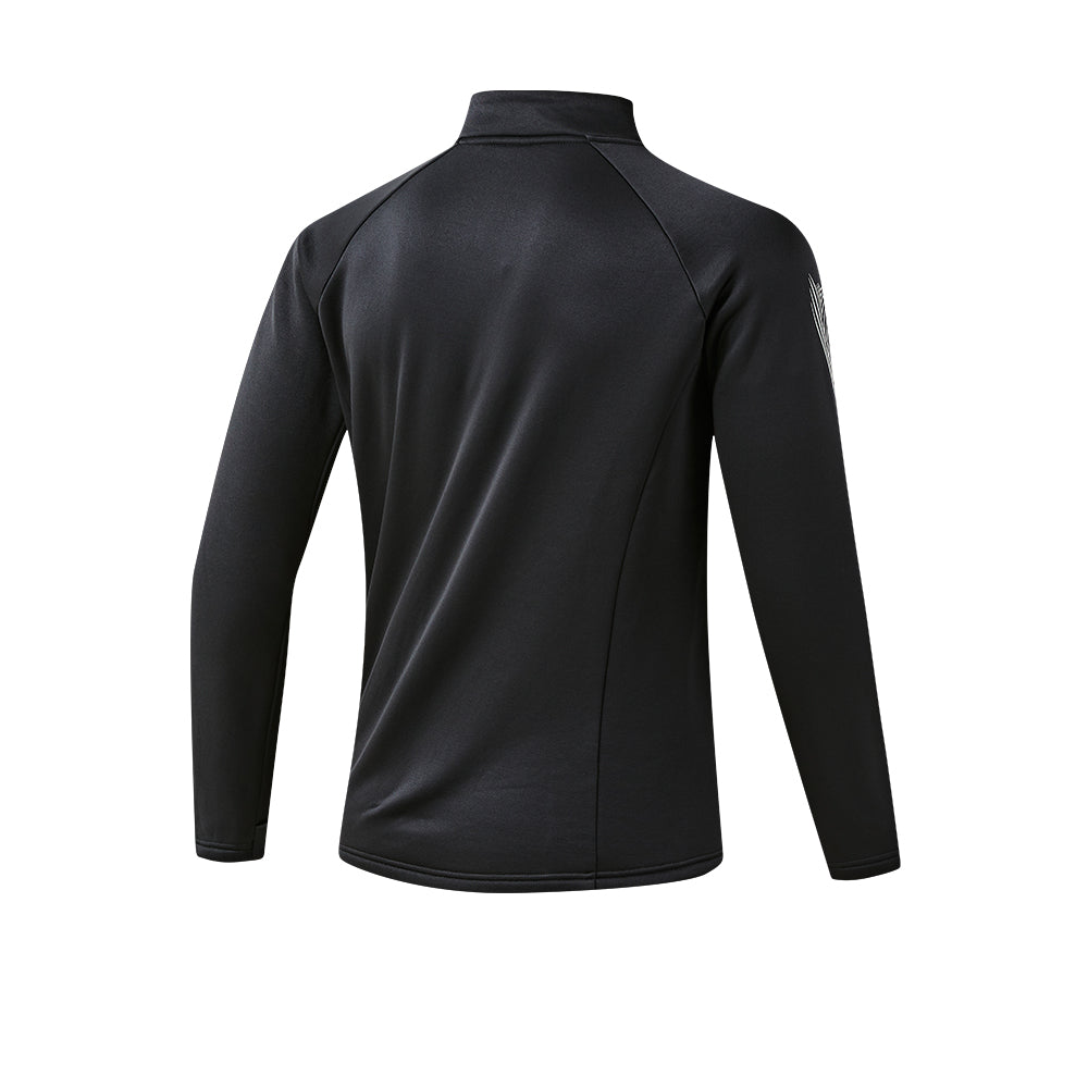 男裝反絨半拉鏈訓練長袖