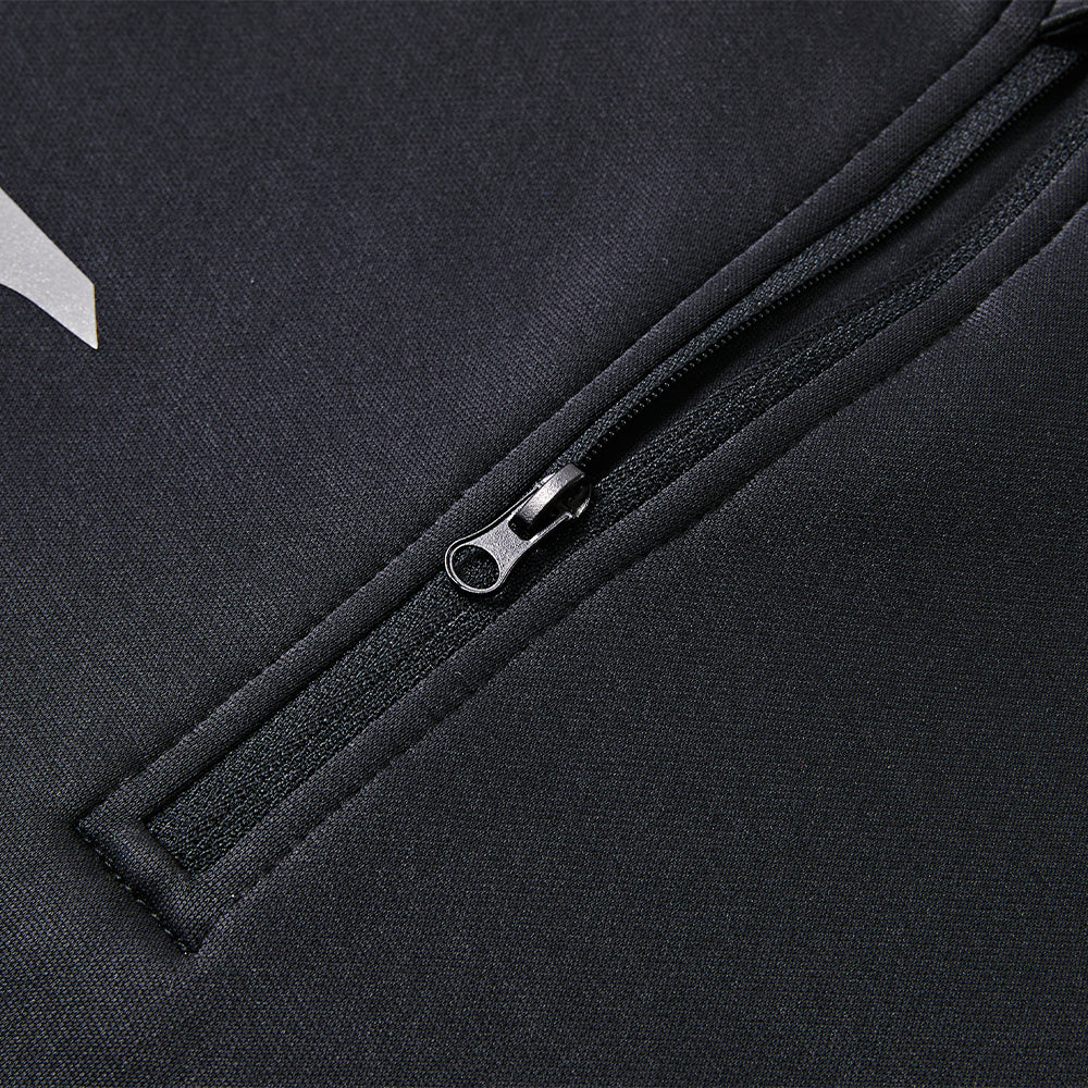 男裝反絨半拉鏈訓練長袖