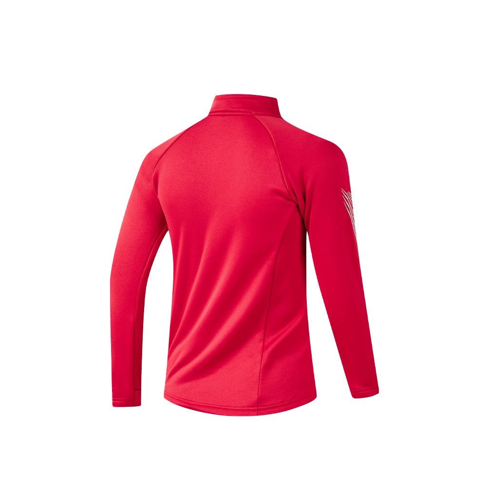 男裝反絨半拉鏈訓練長袖