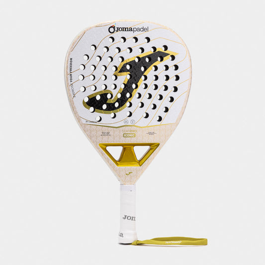 Joma Slam Pro Iconic Padel Racket｜White / Gold