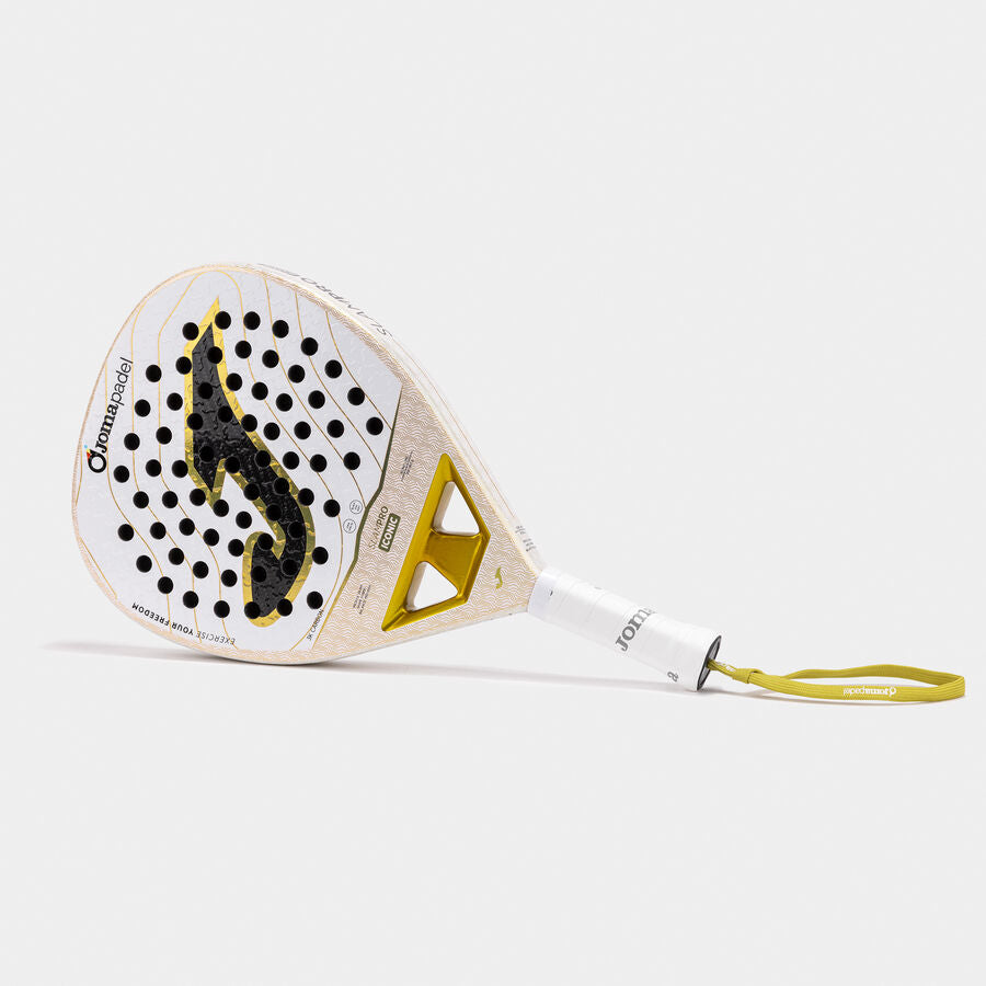 Joma Slam Pro Iconic Padel Racket｜White / Gold