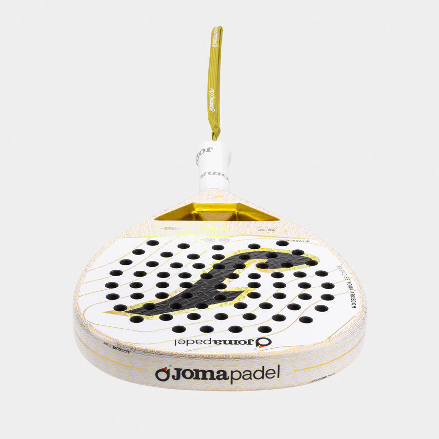 Joma Slam Pro Iconic Padel Racket｜White / Gold