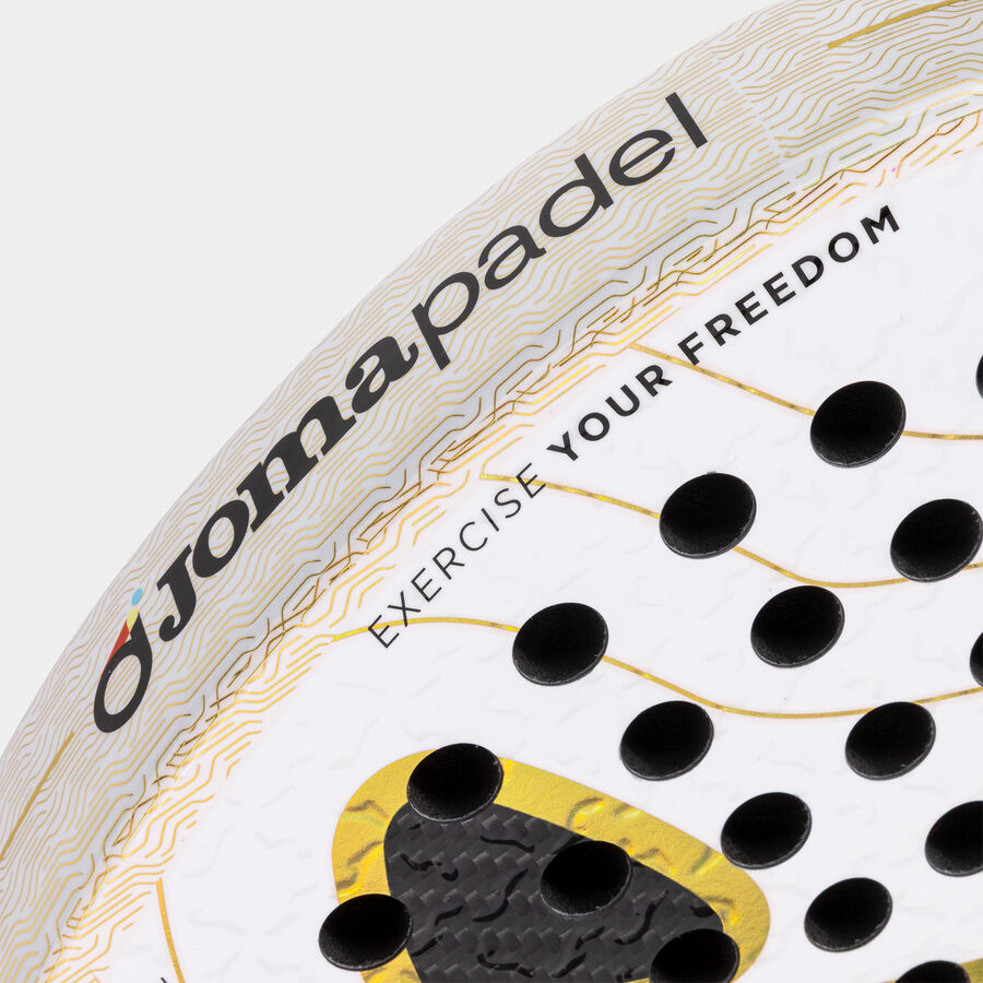 Joma Slam Pro Iconic Padel Racket｜White / Gold