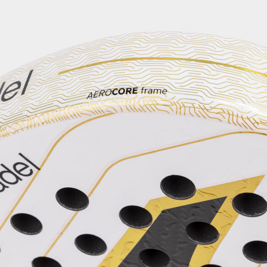 Joma Slam Pro Iconic Padel Racket｜White / Gold