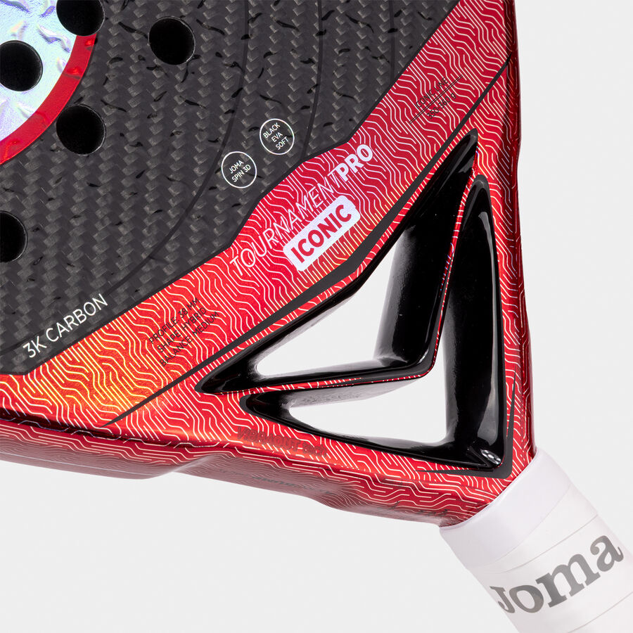 Joma Tournament Pro Iconic Padel Racket｜Black / Red