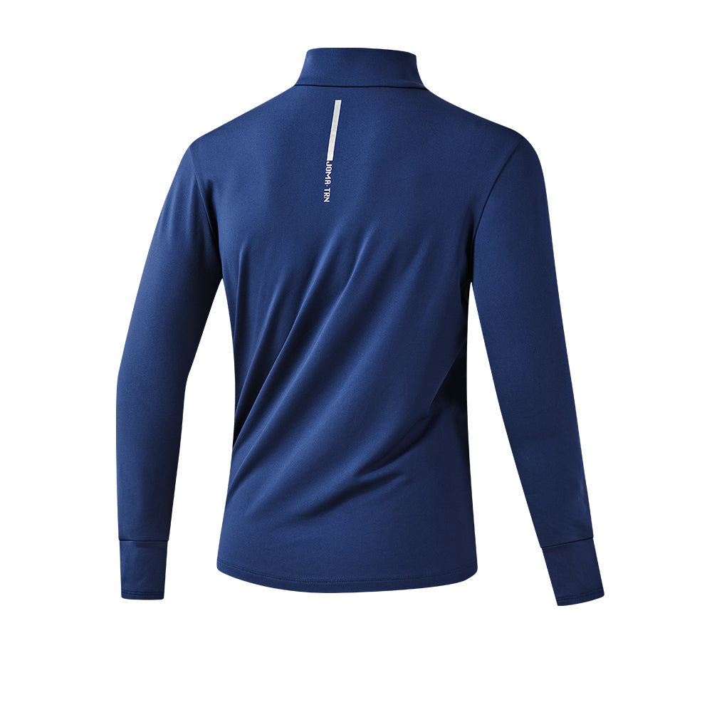 男裝反絨半拉鏈訓練長袖