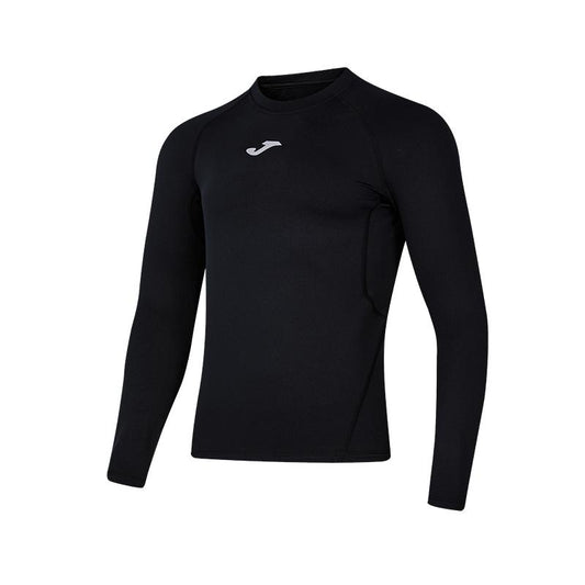 男子 高彈緊身加絨長袖【黑色】