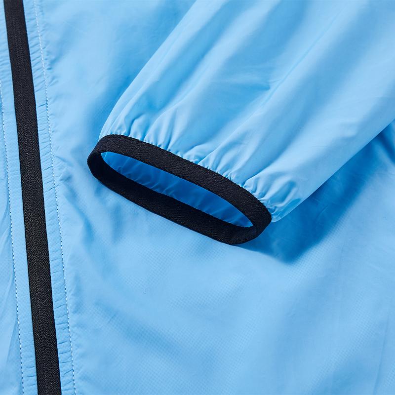 男子輕薄防曬運動外套【淺藍色】