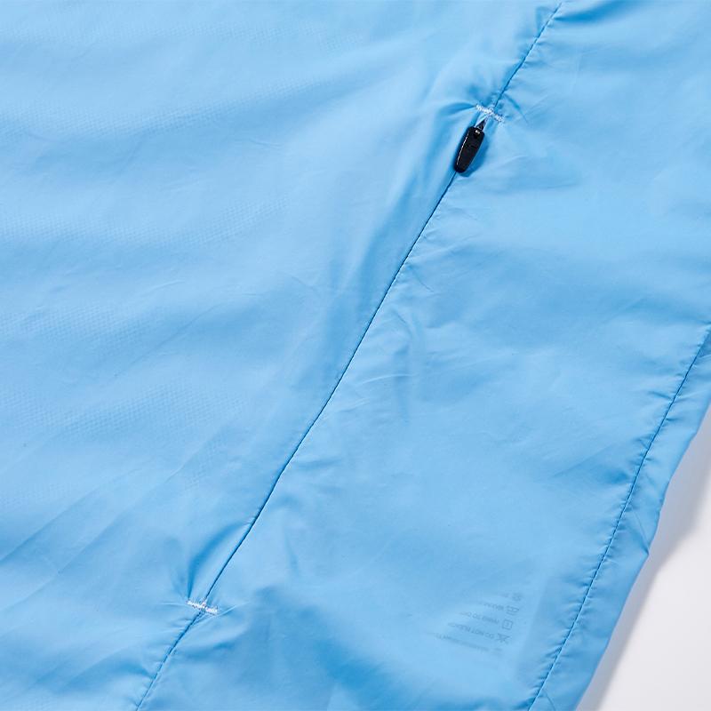 男子輕薄防曬運動外套【淺藍色】