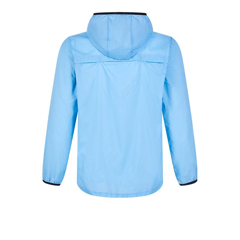男子輕薄防曬運動外套【淺藍色】