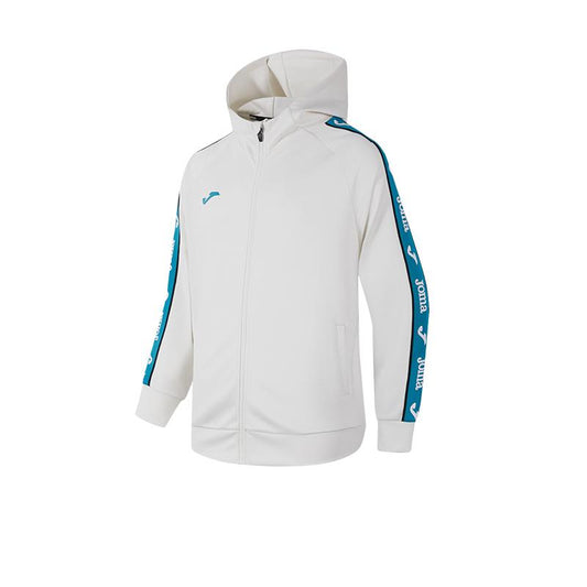 男子時尚針織連帽外套【白色】