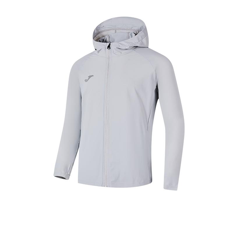 男子針織透氣冰感防曬外套【灰色】