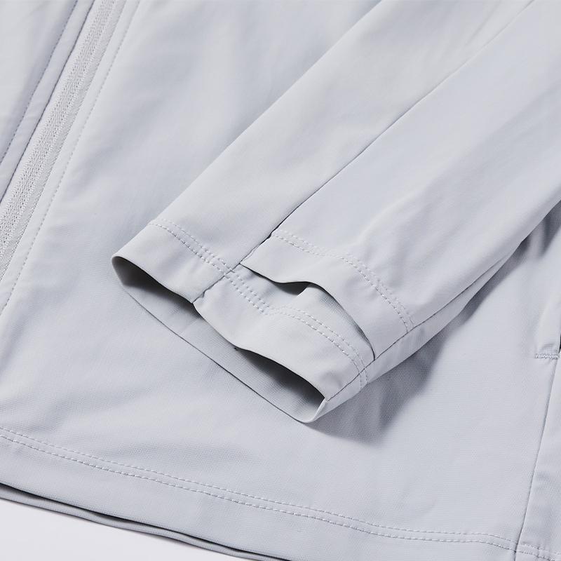 男子針織透氣冰感防曬外套【灰色】