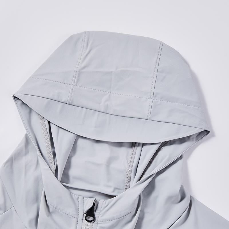 男子針織透氣冰感防曬外套【灰色】