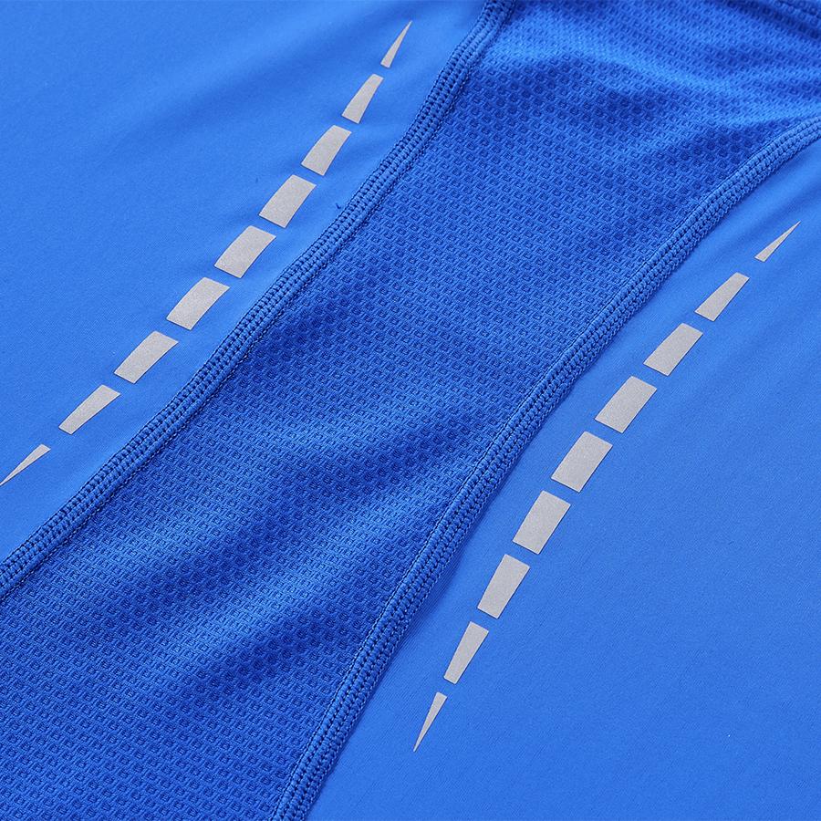 男子UPF50+安全防曬運動短袖【藍色】