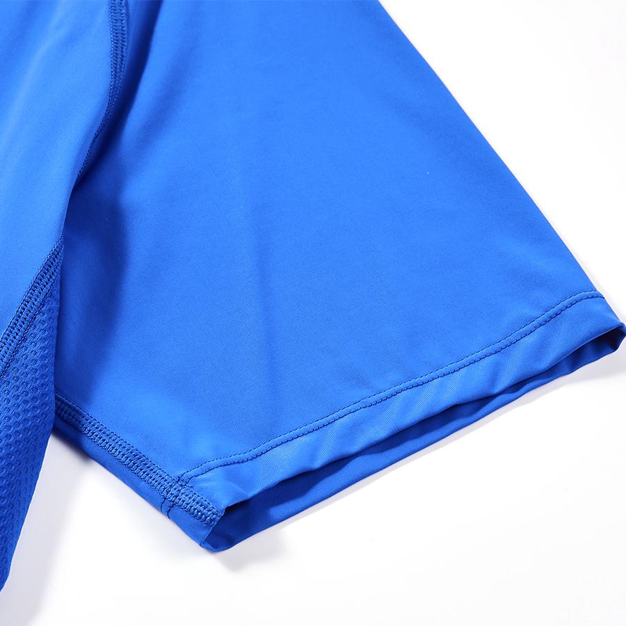 男子UPF50+安全防曬運動短袖【藍色】