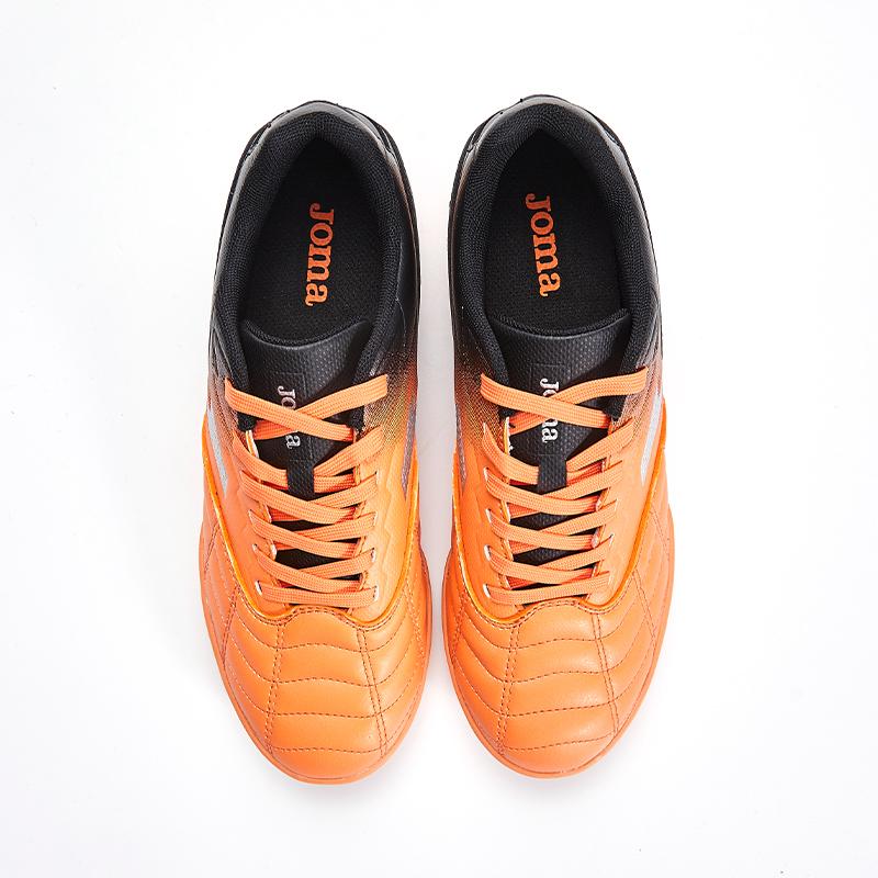 兒童碎釘足球鞋 LIGA T1 - TF 【黑橙】