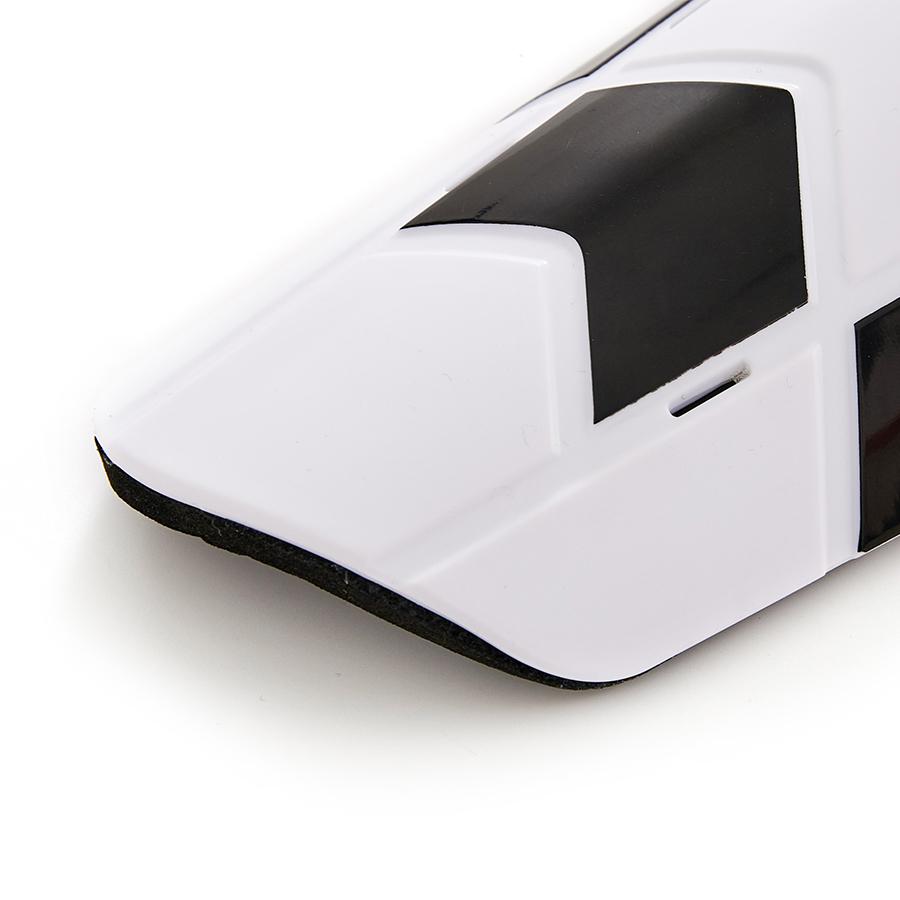 專業足球護腿板【白黑色】