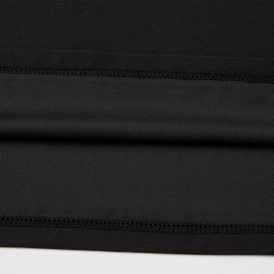 Men's breathable quick-drying tight-fitting short-sleeved shirt [black] 