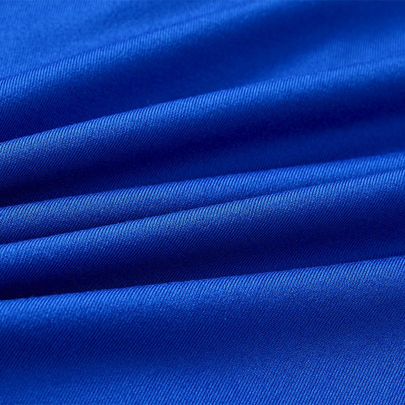 兒童中領緊身長袖衫【藍色】