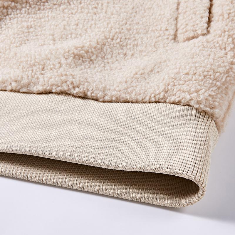 男女同款針織外套 (黑/淺米色）