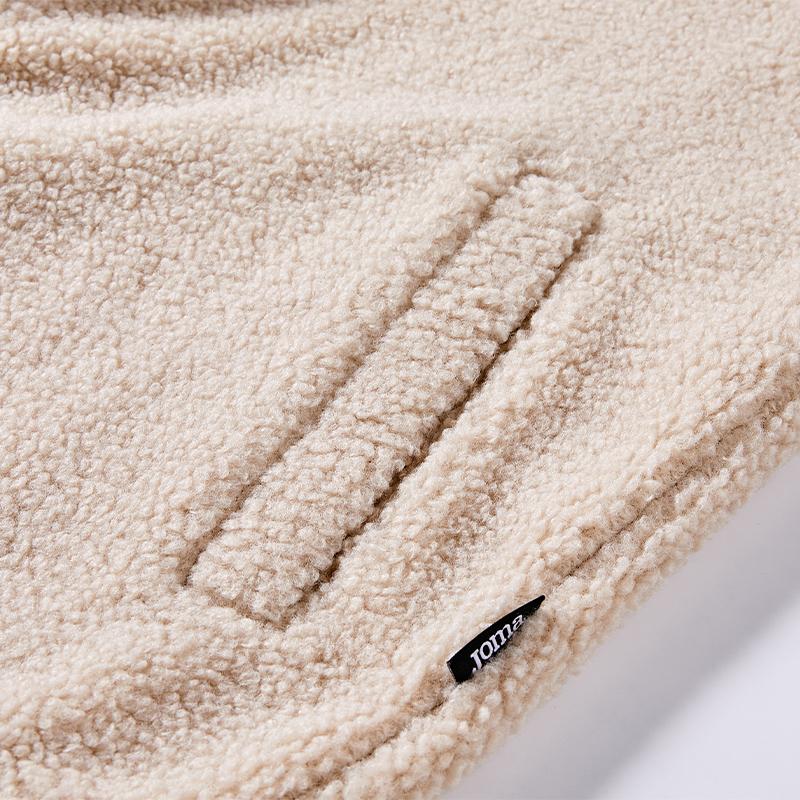 男女同款針織外套 (黑/淺米色）