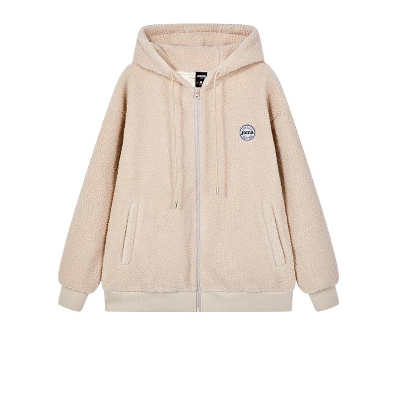 男女同款針織外套 (黑/淺米色）