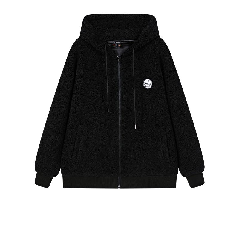 男女同款針織外套 (黑/淺米色）