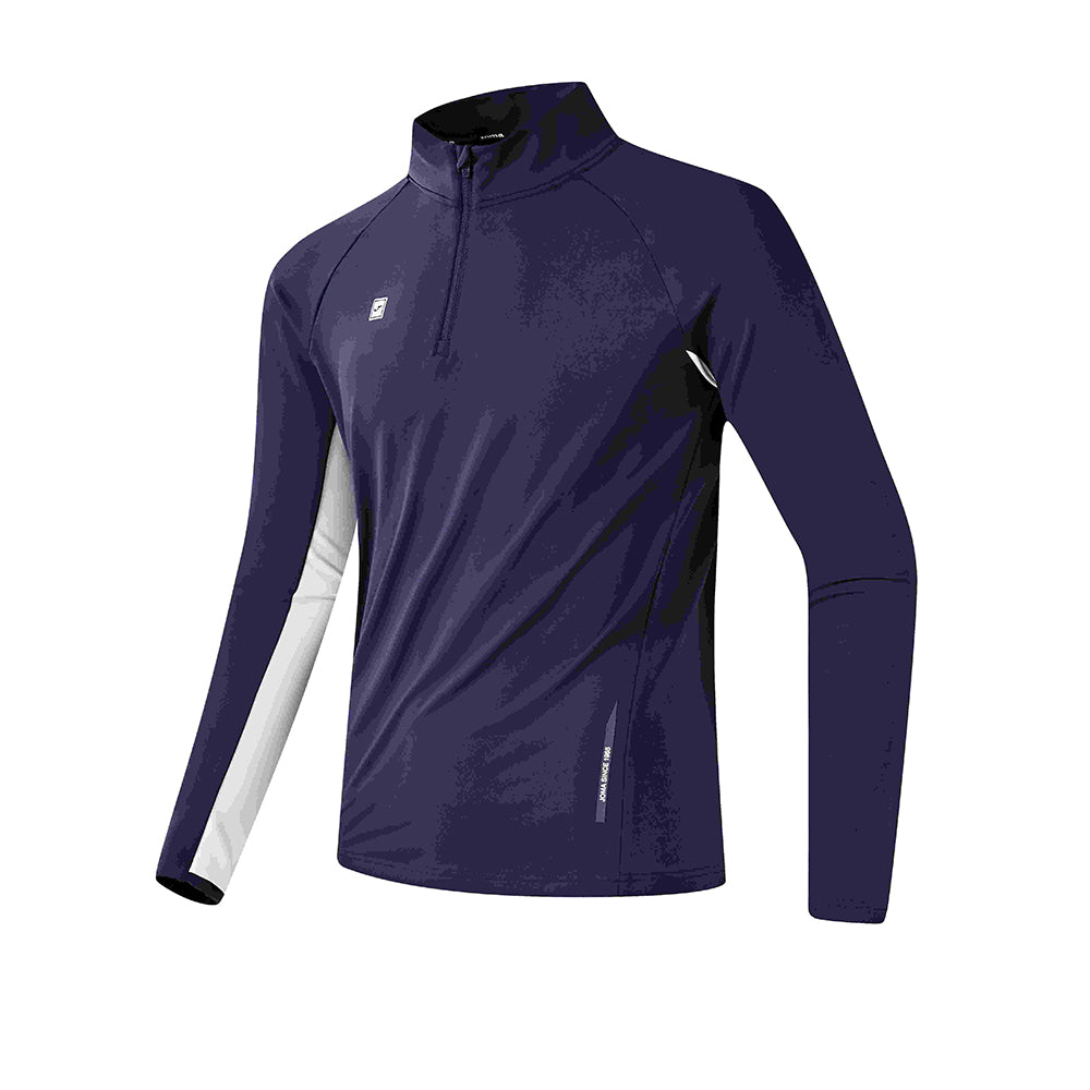 男裝半拉鏈長袖T恤