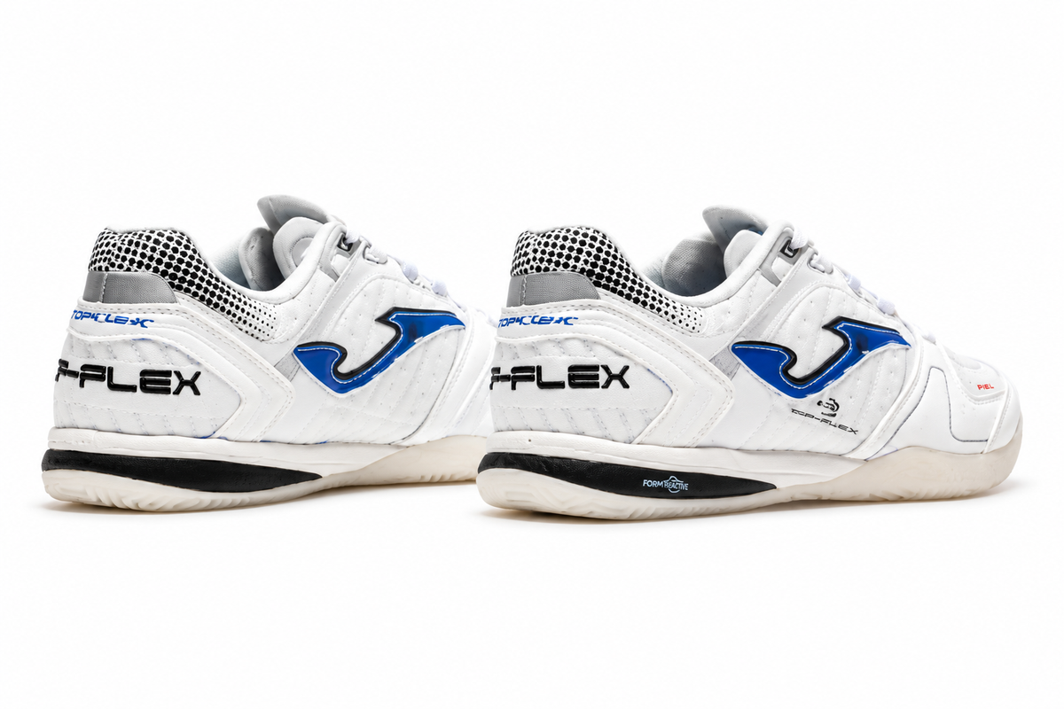 TOP FLEX ULTRALIGHT 2602 Men’s Indoor Football Shoes 2026｜White / Blue