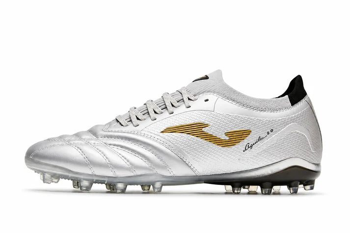 Kangaroo Leather Football Shoes｜AGUILA 2.0 MG【White / Blue / Silver】