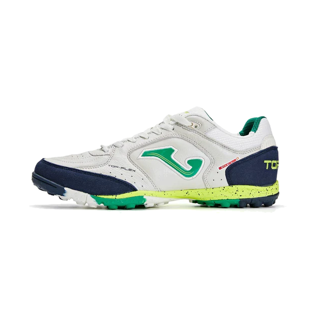 Adult Football Shoes TOP FLEX - TF [White/Green]