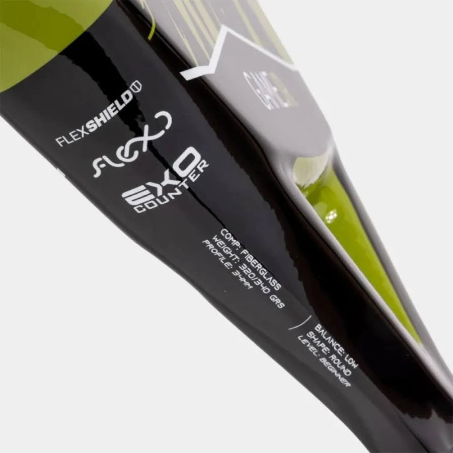 Joma Game Junior Padel Racket - Black/Green